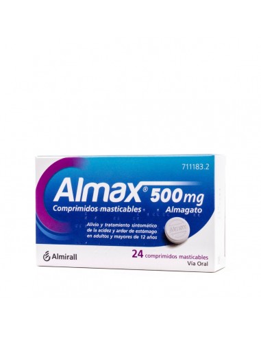 ALMAX 500MG 24 COMPRIMIDOS MASTICABLES