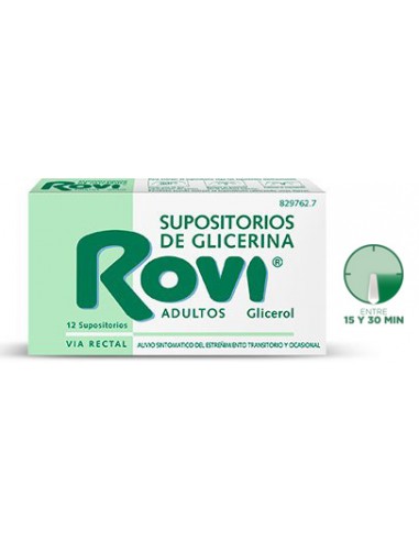 SUPOSITORIOS DE GLICERINA ROVI ADULTOS