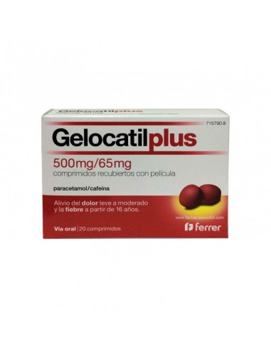 GELOCATIL PLUS 500/65MG 20 COMPRIMIDOS