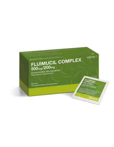 FLUIMUCIL COMPLEX 500MG/200MG 12...