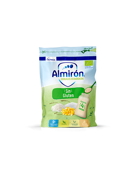 Comprar Cereales ecológicos sin gluten y sin aceite de palma a partir de 4  meses bolsa 200 g · ALMIRON · Supermercado Supermercado Hipercor