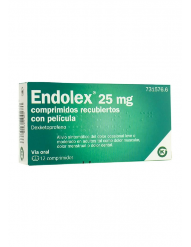 ENDOLEX 25 MG 12 COMPRIMIDOS