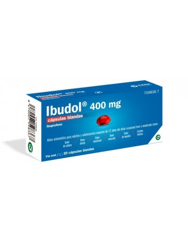 IBUDOL 400 MG 20 CAPSULAS BLANDAS