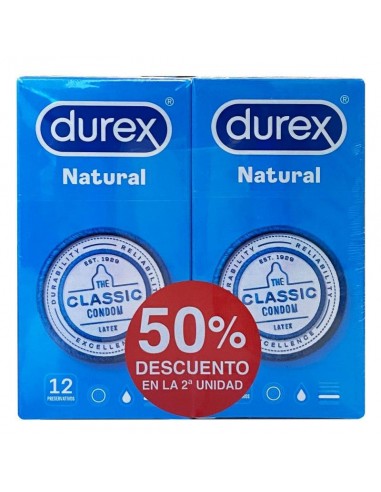 DUREX NATURAL PLUS DUPLO 24U 50%